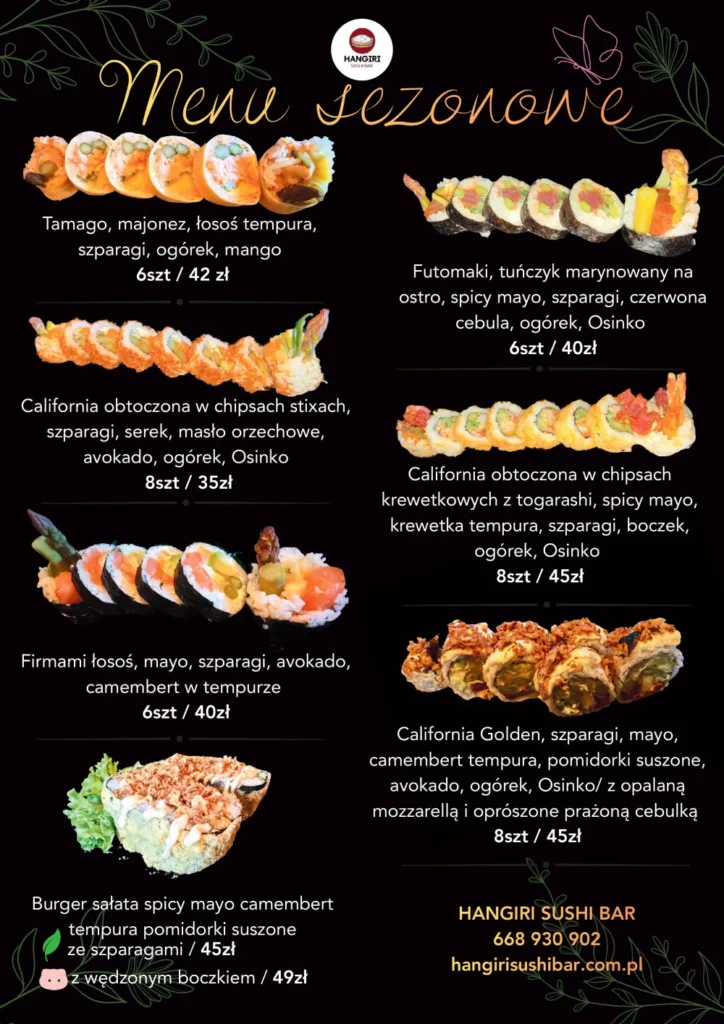 Menu sezonowe